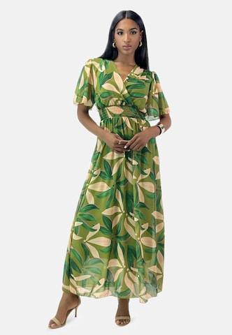 Robe Elara en vert : devant