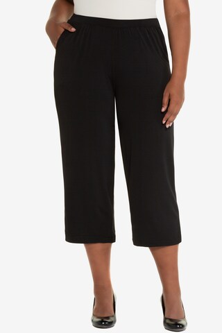 Loosefit Pantalon Ulla Popken en noir : devant