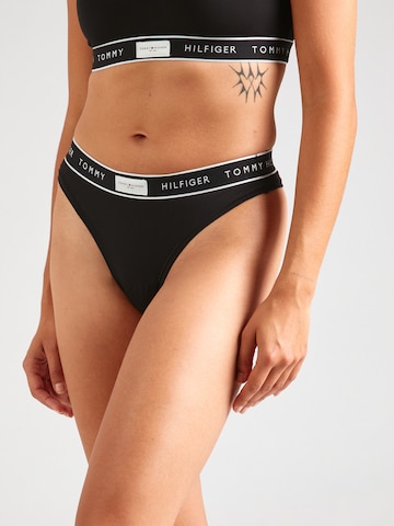 melns Tommy Hilfiger Underwear Stringu biksītes: no priekšpuses