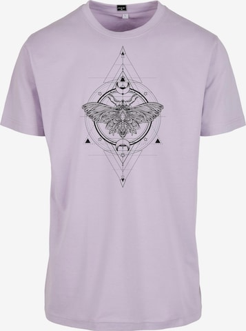 Merchcode T-shirt 'Ladies Moth' i lila: framsida