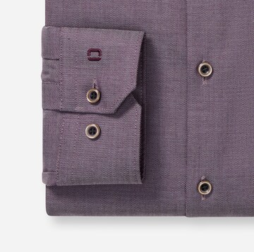 OLYMP Super Slim Fit Business Shirt in Purple