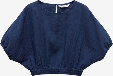 MANGO Blouse 'INDIE' in Blauw: voorkant