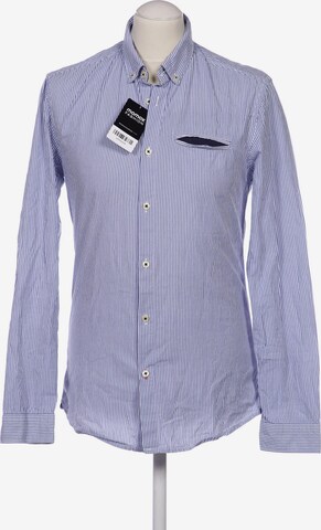 Jules Button Up Shirt in M in Blue: front