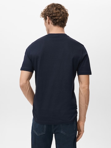 MANGO MAN Tričko 'CHERLO' - Modrá