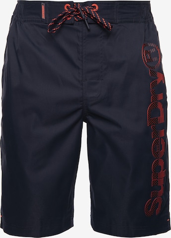 Superdry Board Shorts in Blue: front