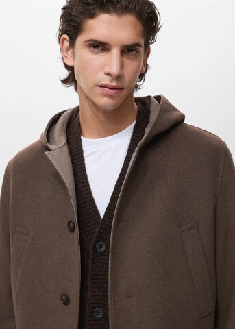 MANGO MAN Between-Seasons Coat 'Sancho' in Brown
