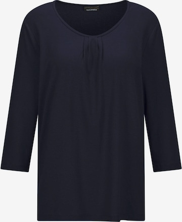 Goldner Shirt in Blau: Vorderseite