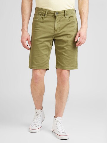 JACK & JONES tavaline Püksid, värv roheline: eest vaates