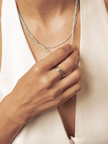 Hey Happiness Ring 'Wave Open'‌‌‌‌‌‌‌‌ in Silber