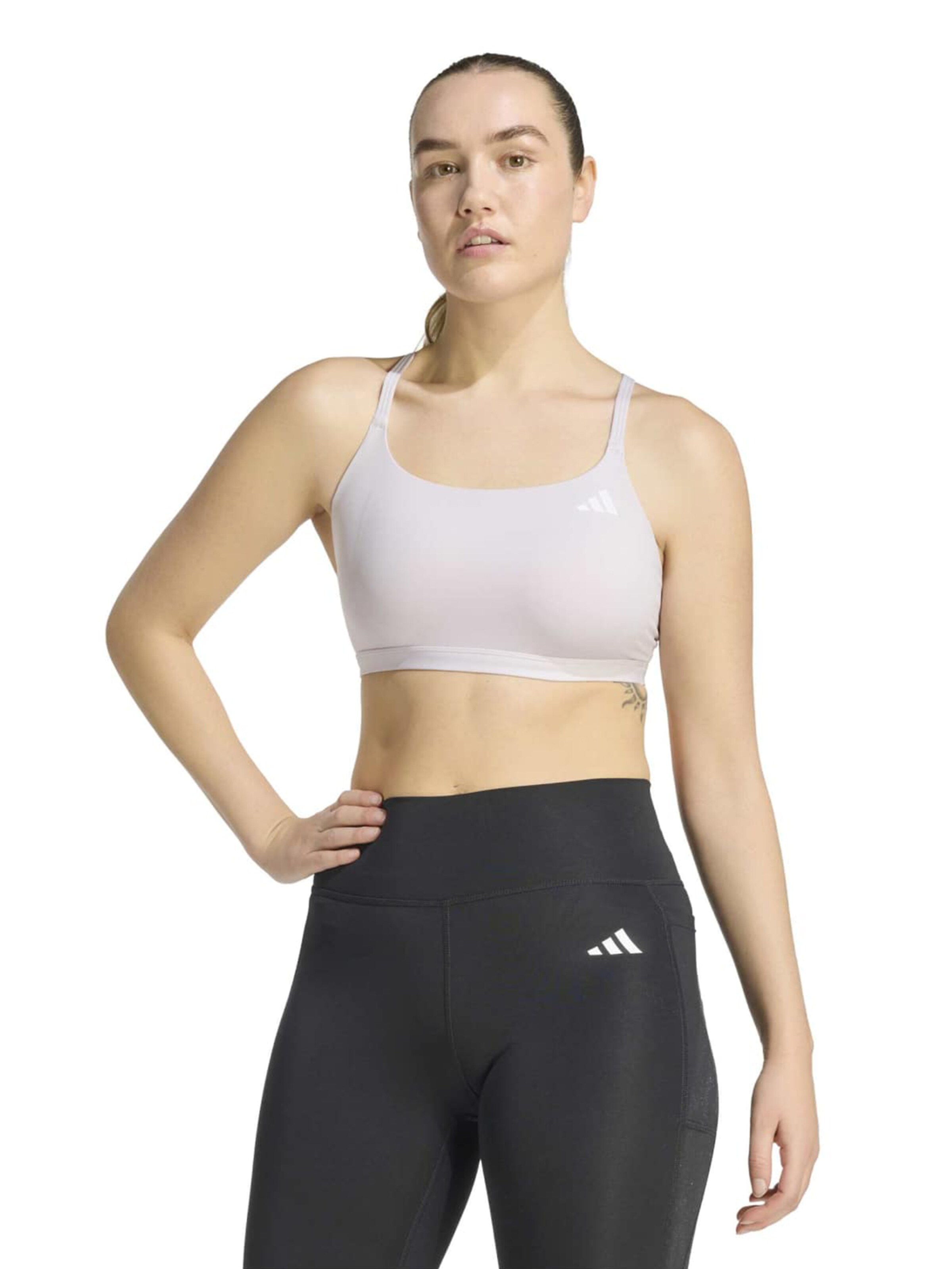 Bustieră Sutien sport 'OPT ESS' de la ADIDAS PERFORMANCE pe mov: față