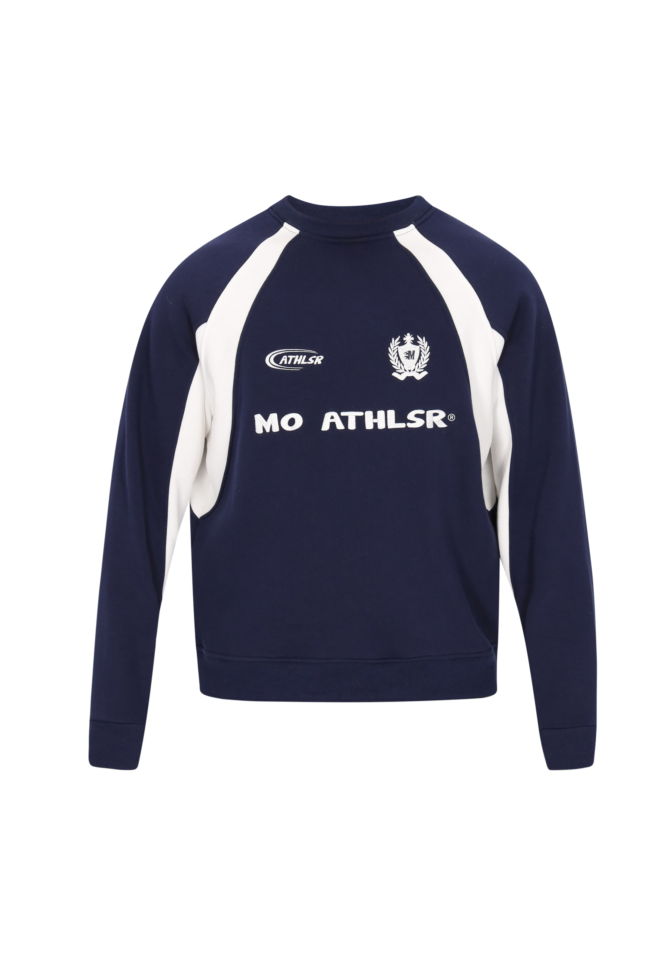 Mo ATHLSR Sweatshirt in Blau: Vorderseite