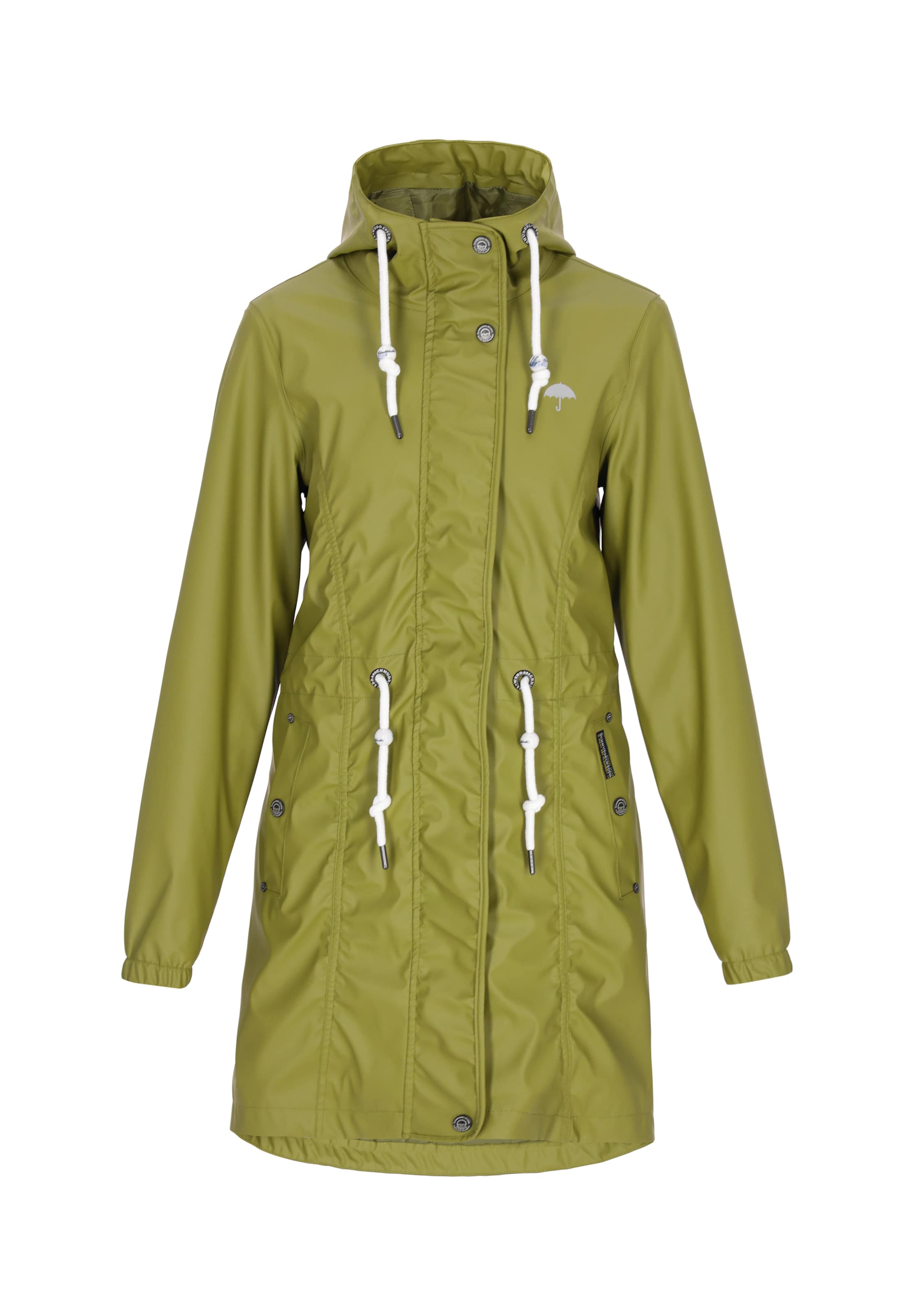 Schmuddelwedda Функциональное пальто в Зеленый: спереди