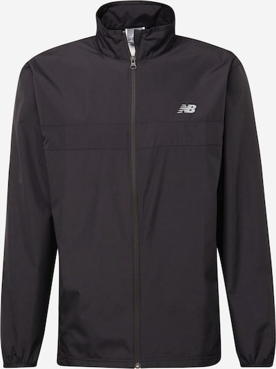 new balance Sportjacke in hellgrau / weiß, Produktansicht