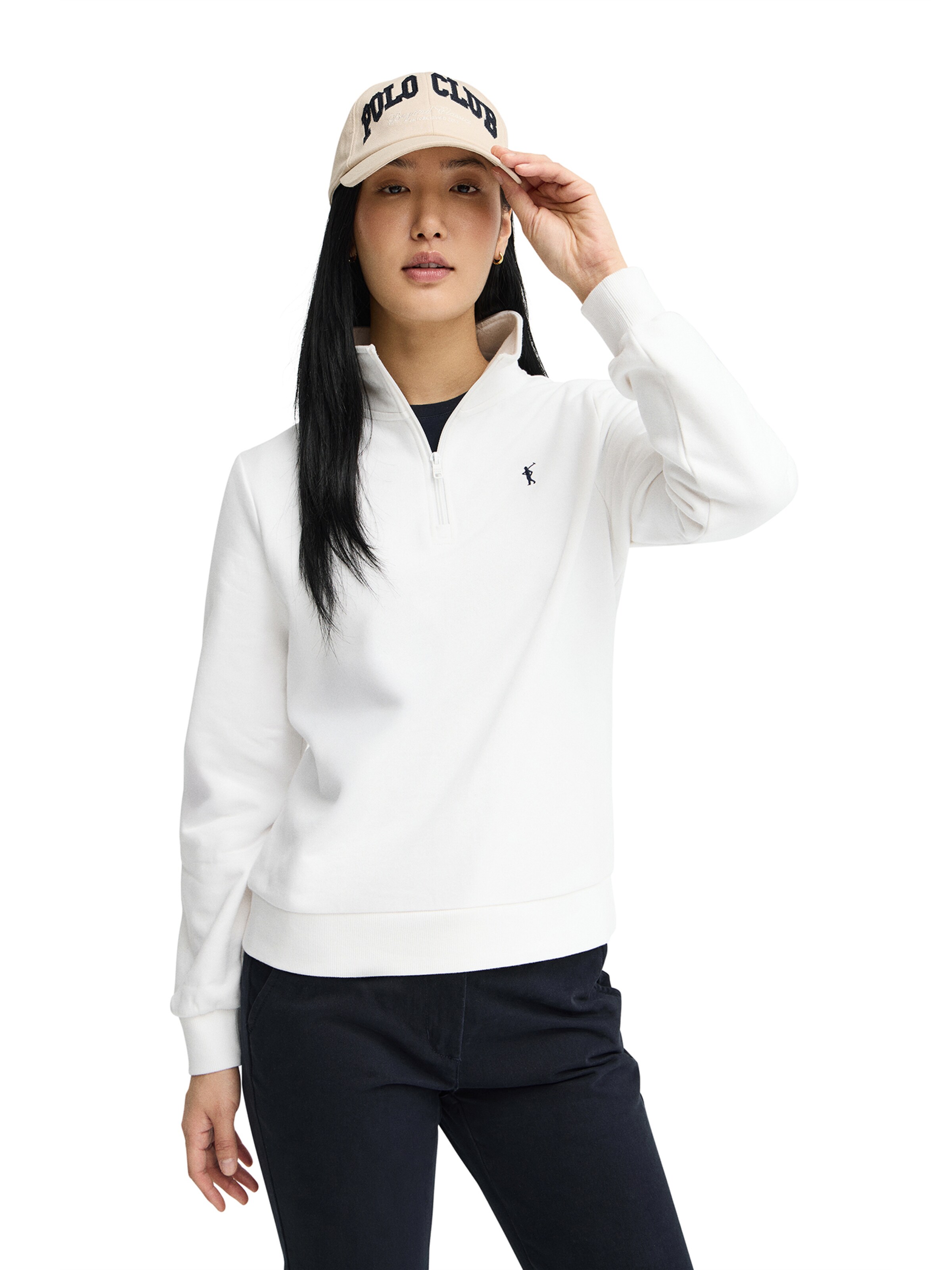 Polo Club Sweatshirt 'Rigby Go' in Weiß: Vorderseite