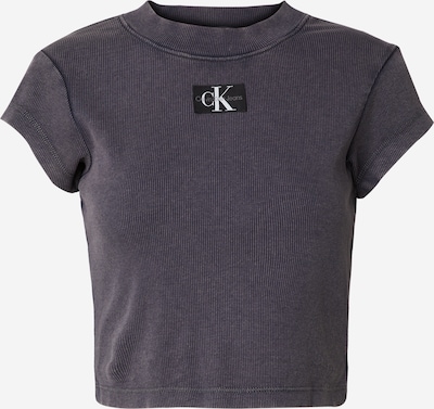 Calvin Klein Jeans T-Shirt in dunkelgrau / schwarz / weiß, Produktansicht