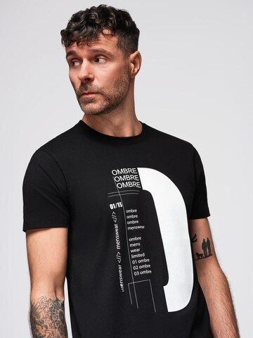 Ombre Shirt in Zwart