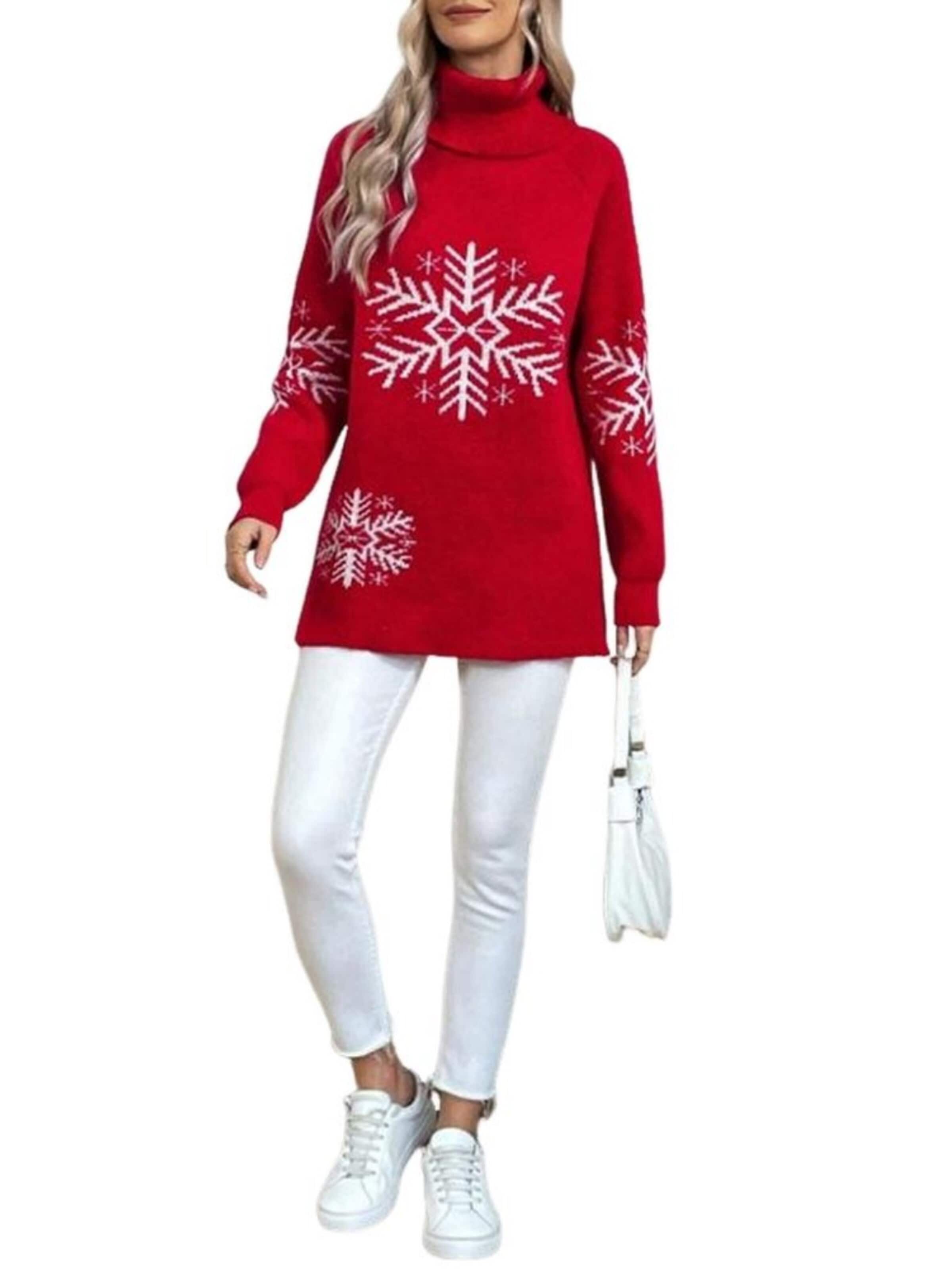 Yesfashion Sweater in Red