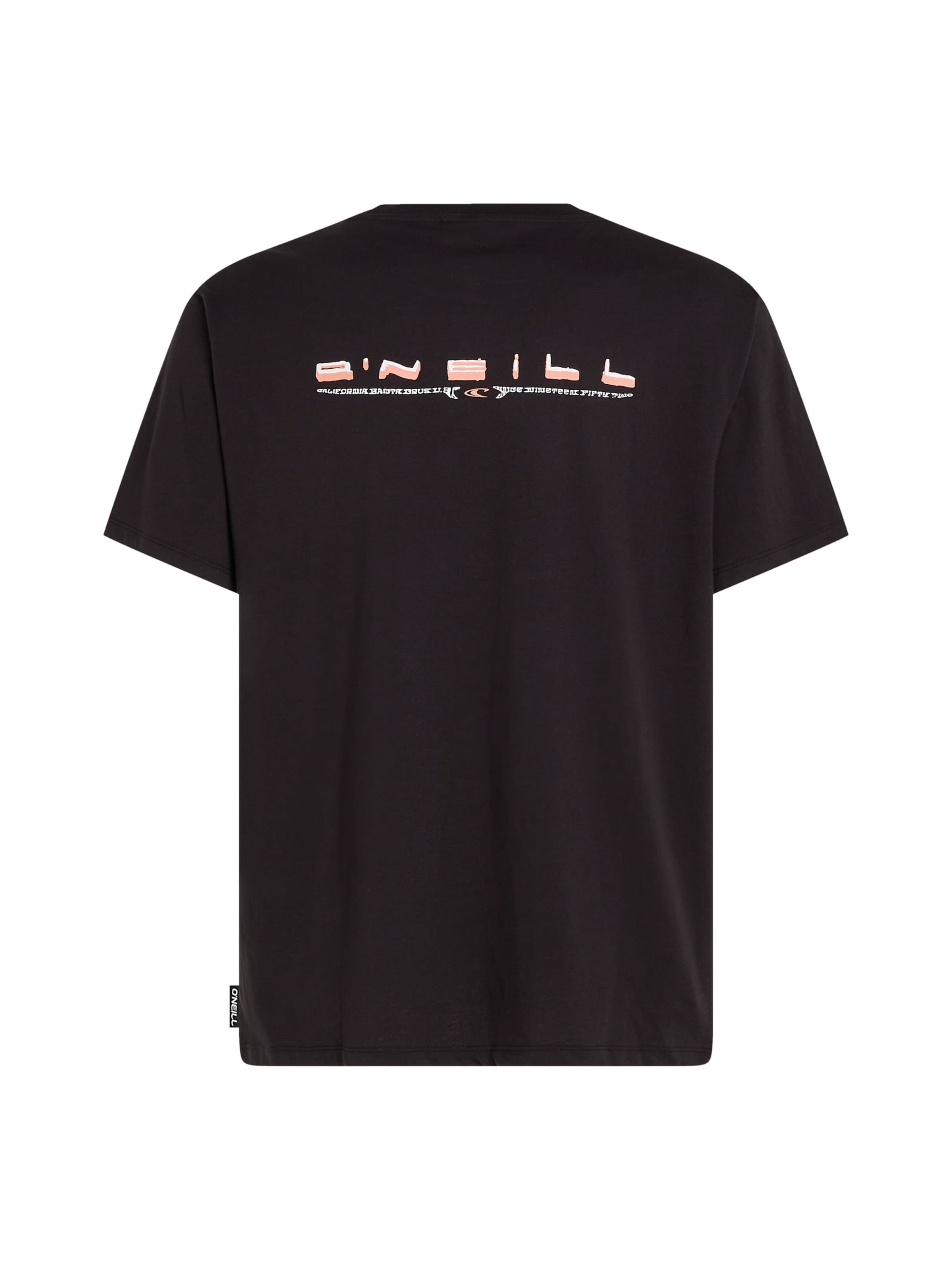 O'NEILL Μπλουζάκι 'Retro Back' σε μαύρο: μπροστά