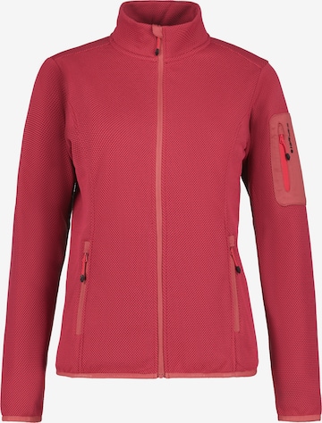 Giacca di pile funzionale 'Bowersville' di ICEPEAK in rosso: frontale