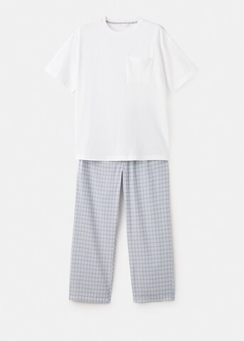 MANGO MAN Long Pajamas 'Ancla' in Blue