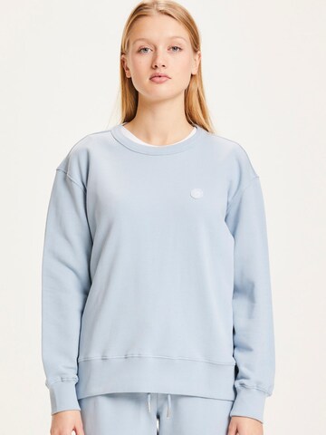 KnowledgeCotton Apparel Sweatshirt ' Daphne ' in Blue: front