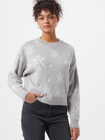 Miss Selfridge Sweater in Grey: front