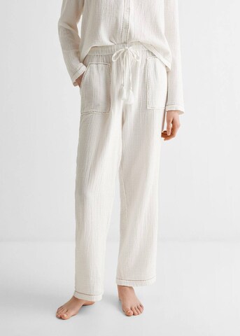 MANGO TEEN Schlafanzug 'Tarifa' in Weiß