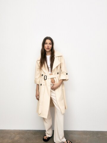 Pull&Bear Between-seasons coat in Beige