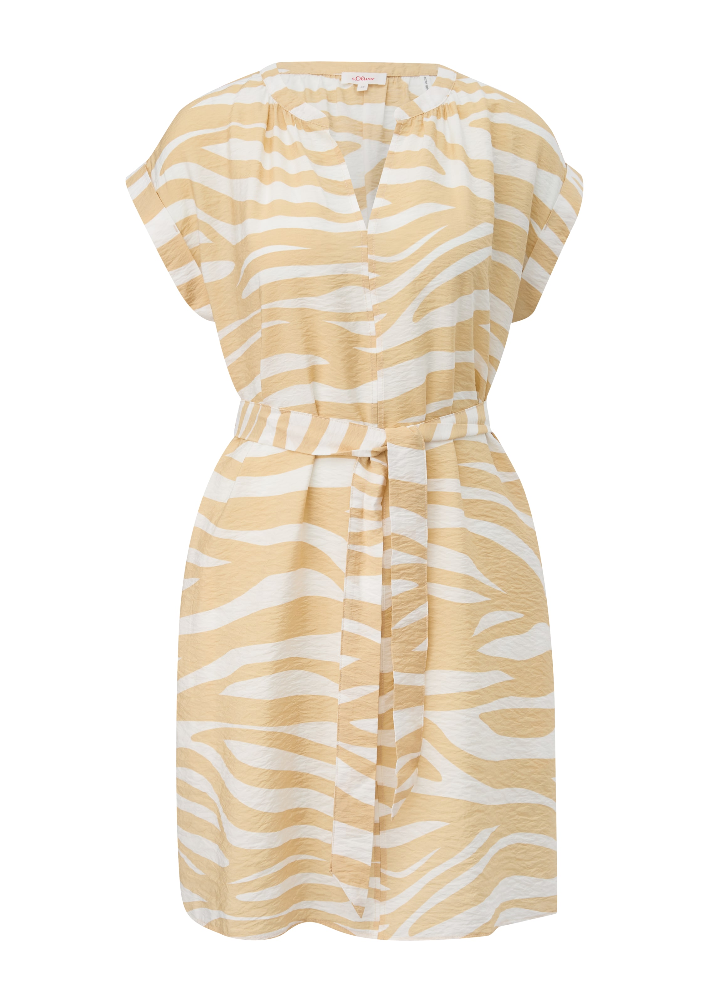 s.Oliver Sommerkleid in Beige: Vorderseite