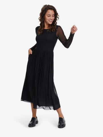 Vera Mont Maxikleid unifarben in Schwarz