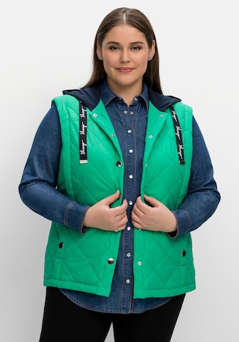 SHEEGO Bodywarmer in Groen: voorkant