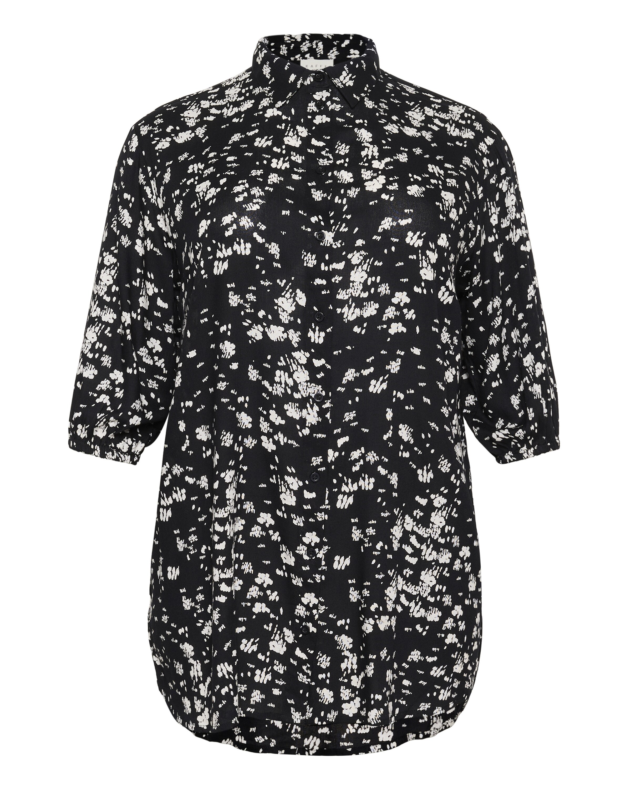 KAFFE CURVE Bluse 'Sonna' in Schwarz: Vorderseite