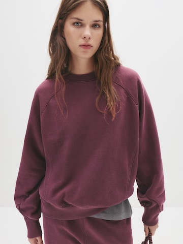 Pull&Bear Sweatshirt in Purple: front