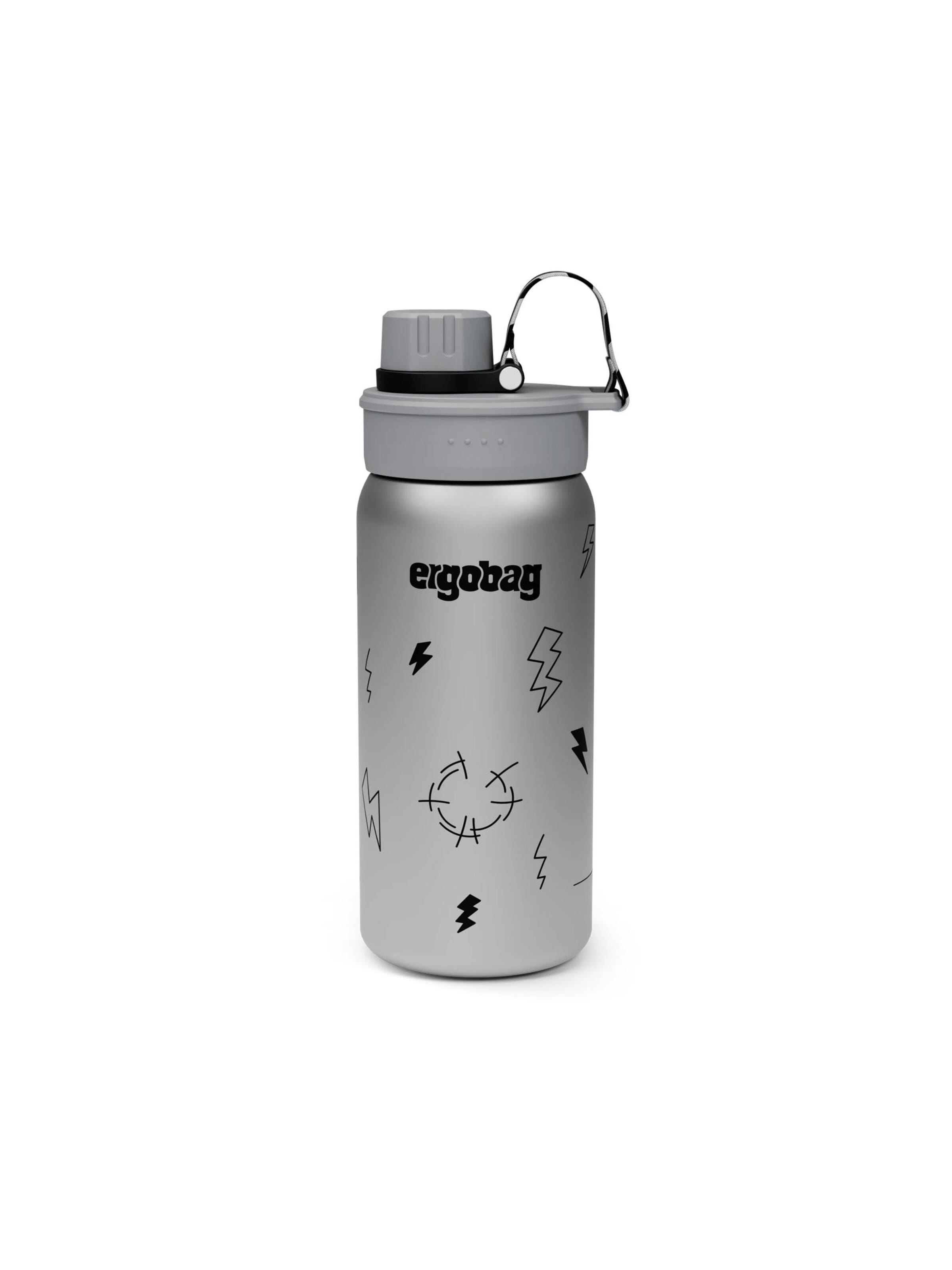 ergobag Trinkflasche 'Trinkflasche Edelstahl Trinkflasche'‌‌ in Schwarz: Vorderseite