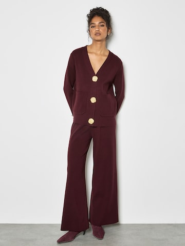 Cardigan ' ' Apricot en rouge : devant