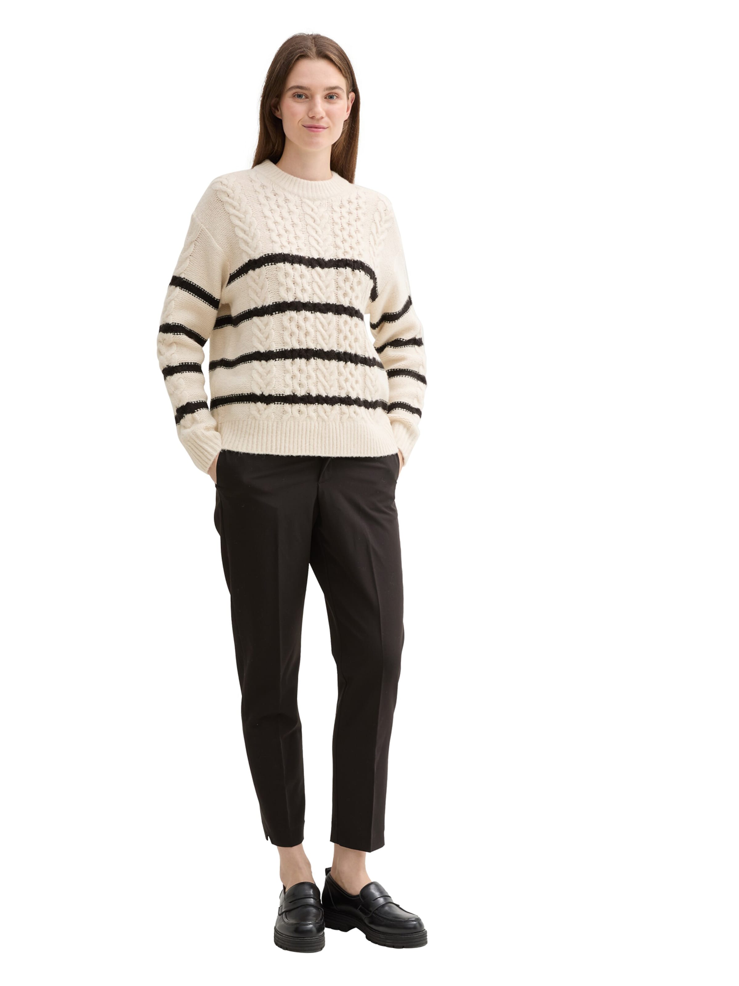 TOM TAILOR DENIM Pullover in Beige