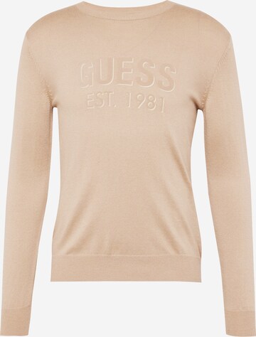 Pull-over 'Gil' GUESS en beige : devant