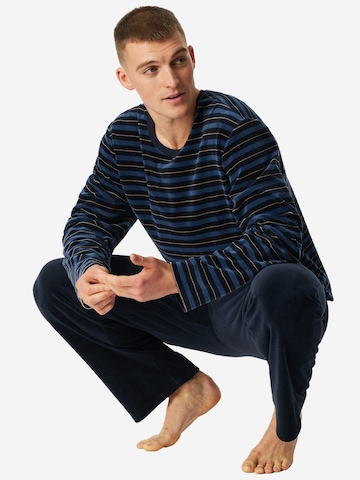 Pyjama long 'Comfort Nightwear' SCHIESSER en bleu