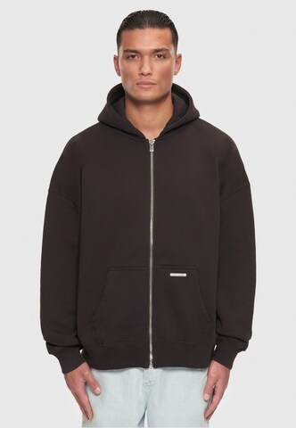 Dropsize Sweat jacket 'Bazix Republiq' in Black: front