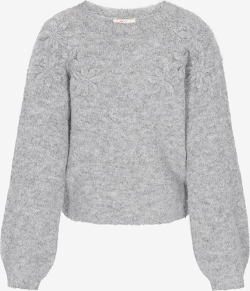 IZIAŠiroki pulover - siva boja: prednji dio