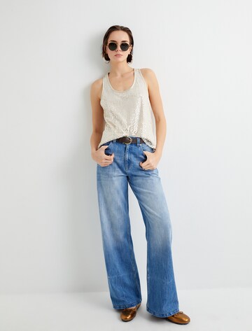 Koton Wide Leg Jeans in Blau