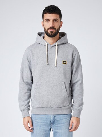 CAT Bluzka sportowa 'Unit Hoodie -- Men's Sweatshirt Light Heather Grey Men's' w kolorze szary: przód