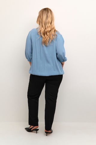 KAFFE CURVE Bluse 'Wilina' in Blau