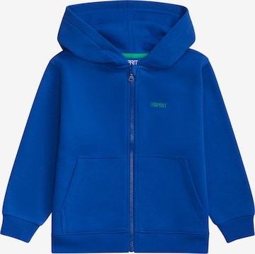 ESPRIT Zip-Up Hoodie in Blue: front