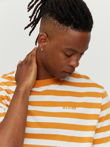 mazine T-Shirt ' Driggs Striped T ' in Orange