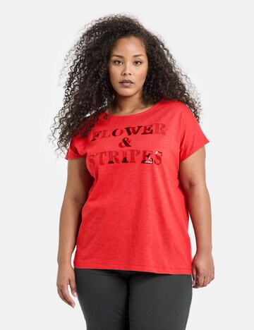 SAMOON - Camiseta en rojo: frente