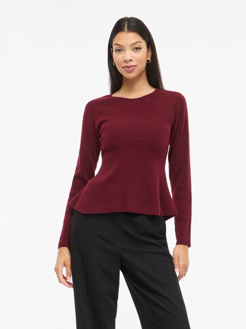 VILA Sweater 'VIMable' in Red: front