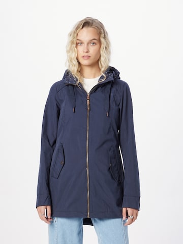 Ragwear Between-Seasons Coat in Blue: front