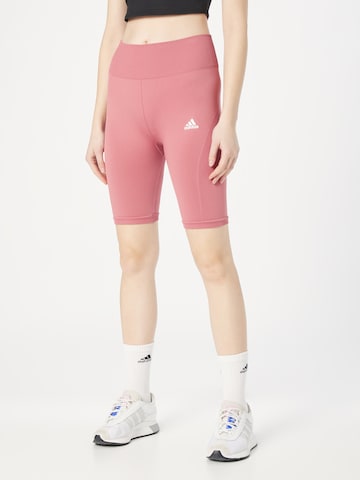 ADIDAS SPORTSWEAR Skinny Sportsbukse i rosa: forside