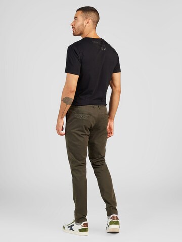 JACK & JONES Liibuv Chino-püksid 'MARCO FRED', värv roheline